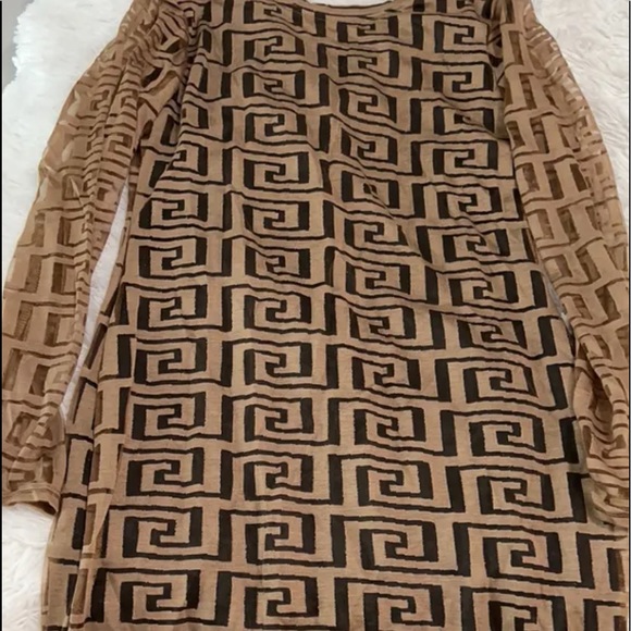 Little brown dress mini sheer fully lined - Picture 4 of 4